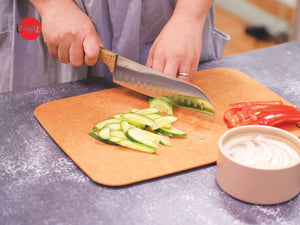 Dao Santoku 7" cán gỗ iMat