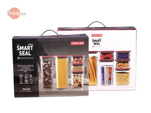 Mua 2 tặng 3 hộp đựng thực phẩm Smart Seal vuông