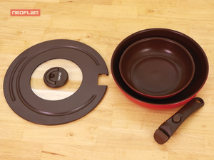Cặp chảo chiên Miris cán rời 20/26cm