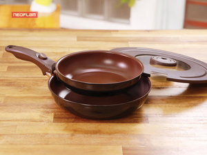 Cặp chảo chiên Miris cán rời 24/28cm