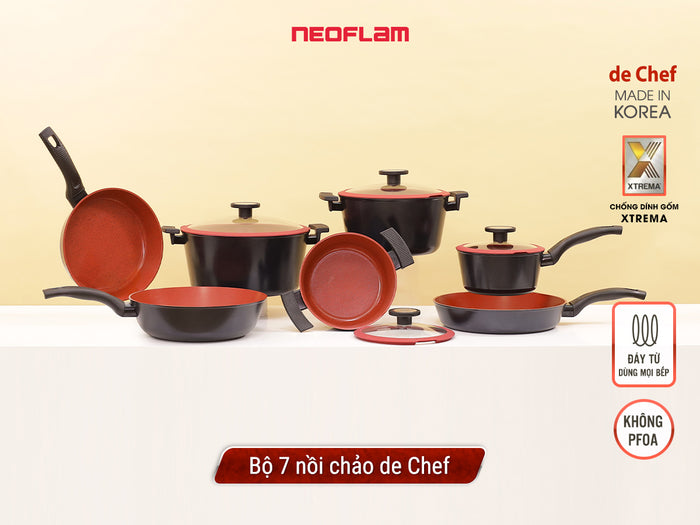 Bộ 7 nồi chảo de Chef